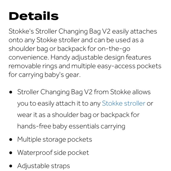 STOKKE diaper bag - Picture 5 of 6